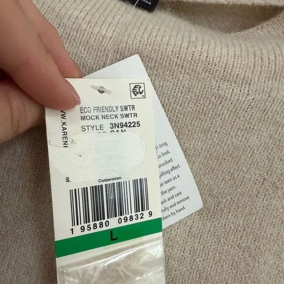 Karen Kane Cream Knit Sweater - Picture 4 of 5